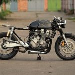 Seven Fifty cafe-racer. Tail tube and front fender.