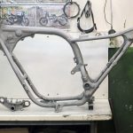 Seven Fifty cafe-racer. Frame: ready to paint.