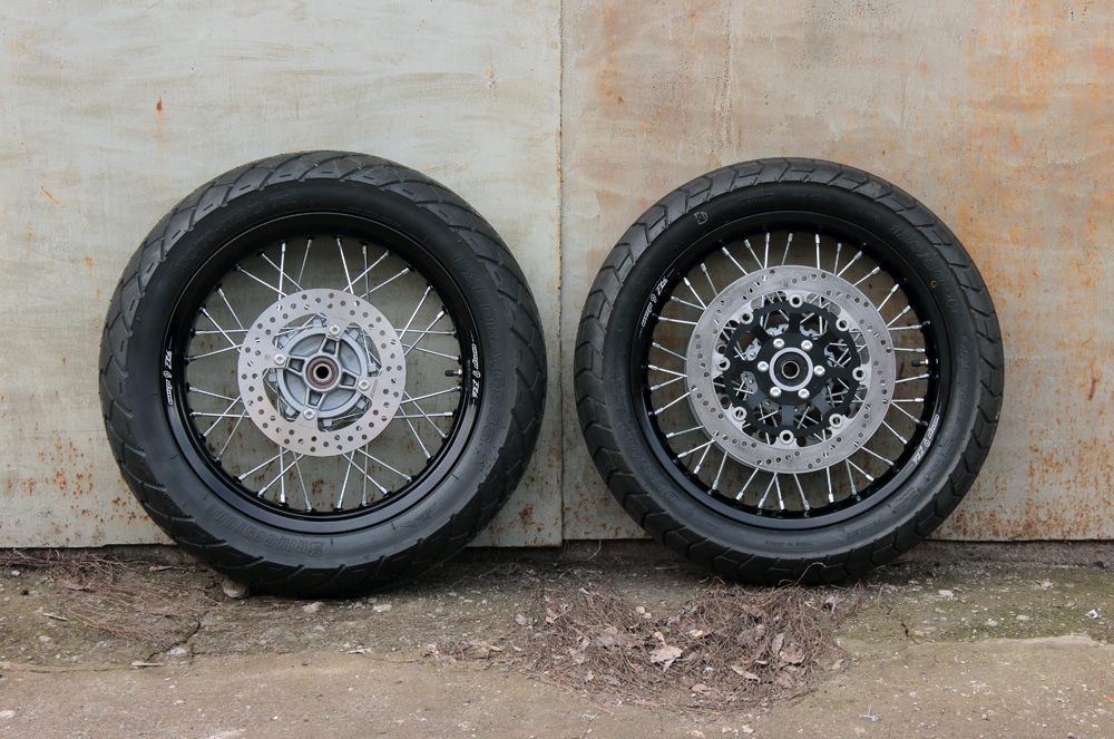 Seven Fifty caferacer. Wheels spokes and rims. Part 2. Gazzz Garage