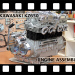 KZ650 cafe-racer: engine assembling time-lapse video.